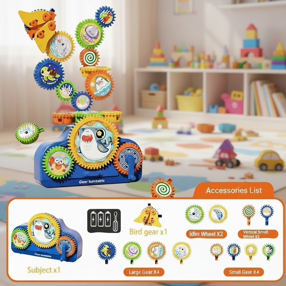 SmartGears – Educatief & Leuk – 3D Elektrisch Tandwielen Speelset