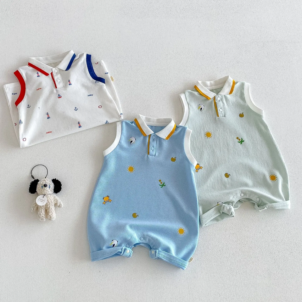 SunnyBaby – Comfortabel & schattig – Polo-romper voor baby’s