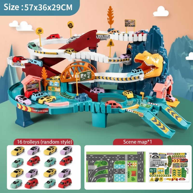JurassicRun – Stoer & Leerzaam – Dino Racebaan met Auto’s