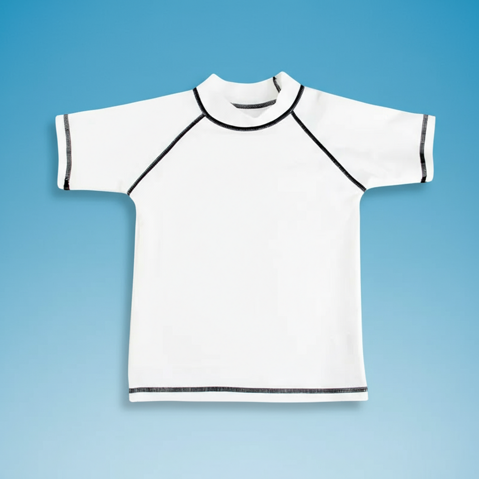 SunnyGuard – Zomers & Beschermend – Anti-UV Kinder Zwemshirt met Korte Mouwen