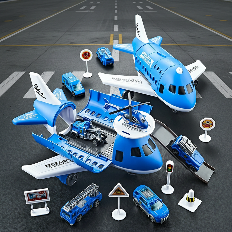 MiniAirBase – Interactief & Educatief – Vliegveld Speelset Met Voertuigen