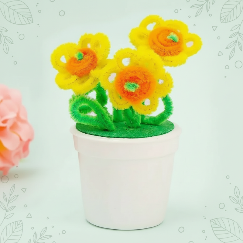 CraftBloom – Kleurrijk & Creatief – DIY Bloempot Knutselset