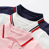 PetitJoy – Comfortabel & Stijlvol – Polo Jurk met Kersenprint