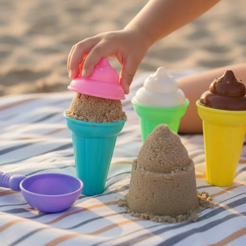 BeachFun – Zandpret & Creatief – Strand IJs Schep Speelset