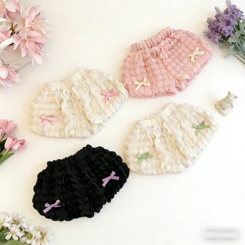 LovelyBloom – Zacht & Schattig – Kinderbroekje met ruches en strik