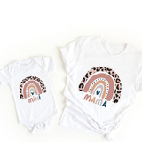 Mini Fashion™ - Mama & Dochter - Matchende Shirt & Romper