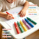 DoodleBath – Kleurrijk & Speels – 6-Delige Badkrijtjes Set