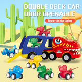 DinoDrive – Creatief & Avontuurlijk – 5-in-1 Vrachtwagen Speelset
