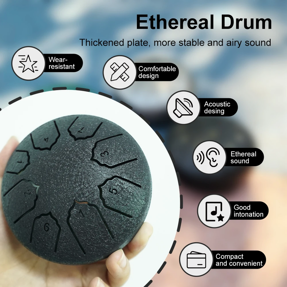 TinyHarmony – Compact & Muzikaal – 8-Noten Tongue Drum