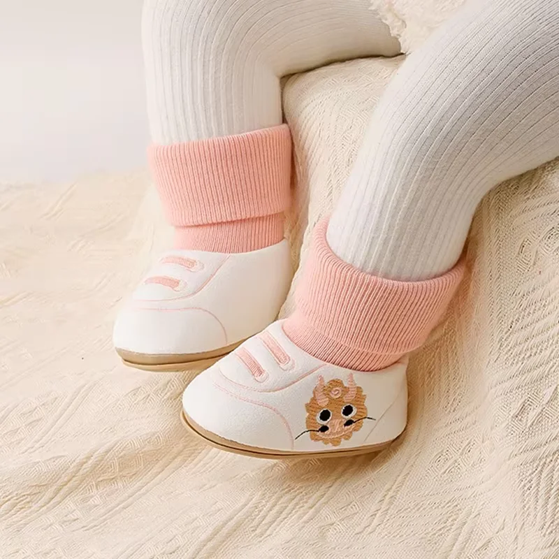 LittleCloud – Knus & Praktisch – Warme Babyschoenen met Hoge Sok