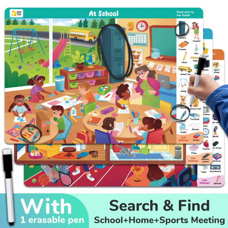 Search and Find Game – Leren & Speels – Activiteiten Boek