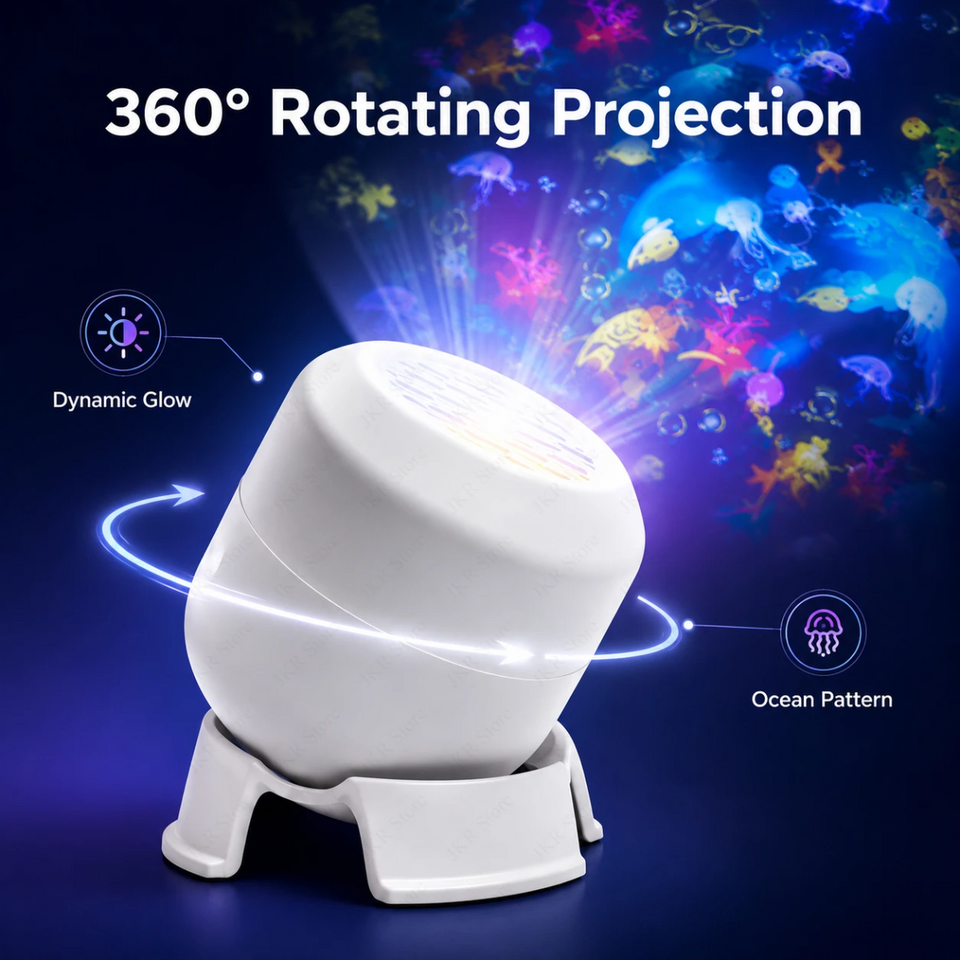 SeaDream – Speels & Leerzaam – 360° Roterend LED Nachtlampje