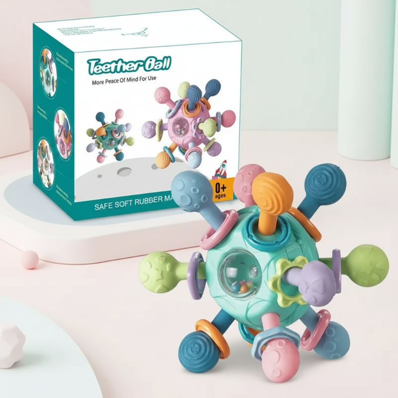 CalmChew | Zacht & Veilig – 3-in-1 Siliconen Bijtring