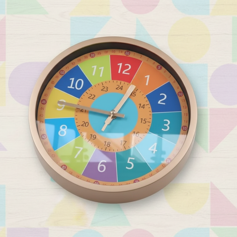 ChildrenTime – Zelfstandig & Rustig – Educatieve Kinderwandklok