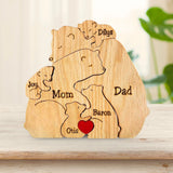 Family Puzzle™ – Gepersonaliseerd Moederdag Cadeau met Berenfamilie