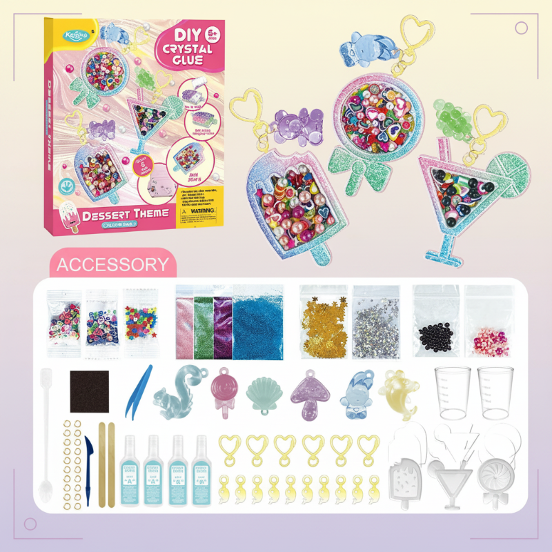 DIY Crystal Keychain Kit – Creatief & Speels – Sleutelhanger Knutselset