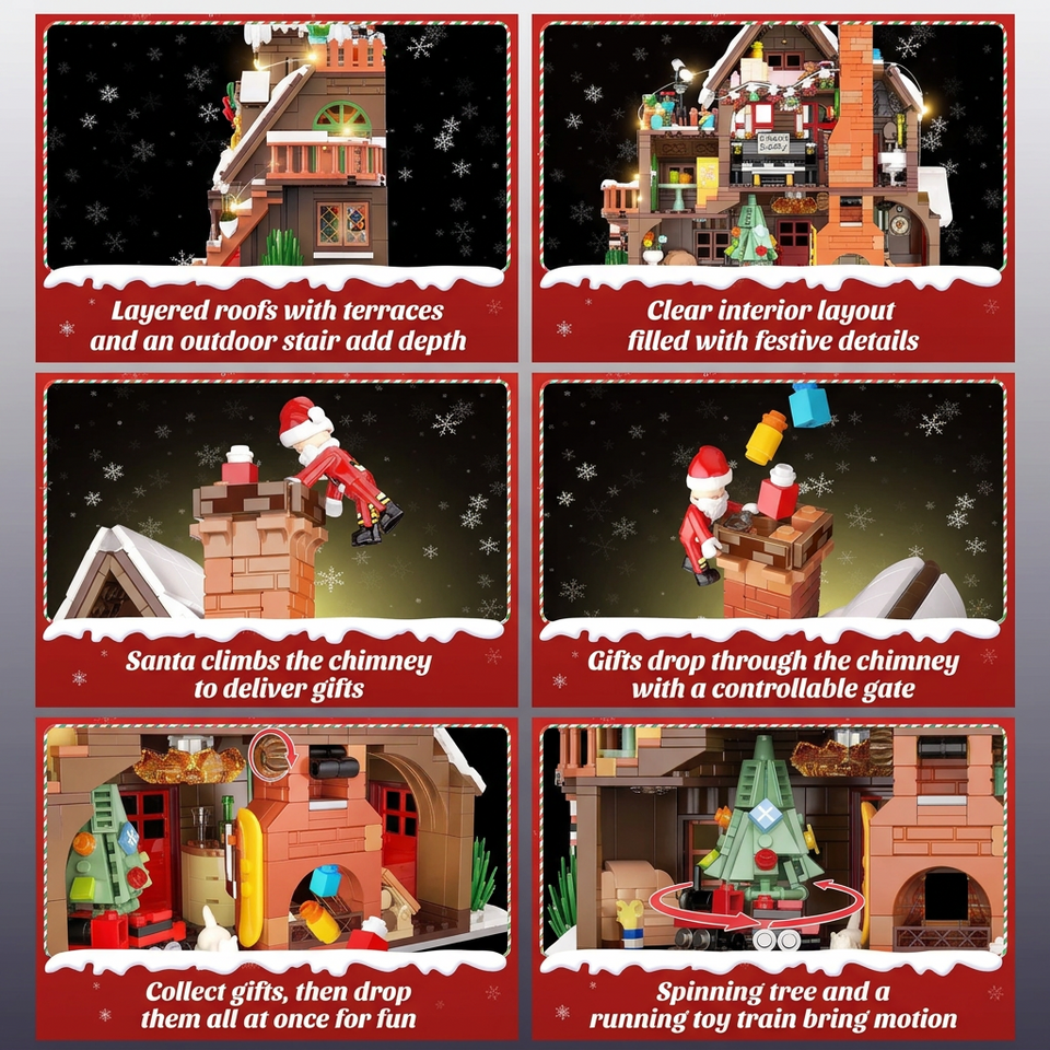 ChristmasHome – Feestelijk & Creatief – Kersthuis Bouwset