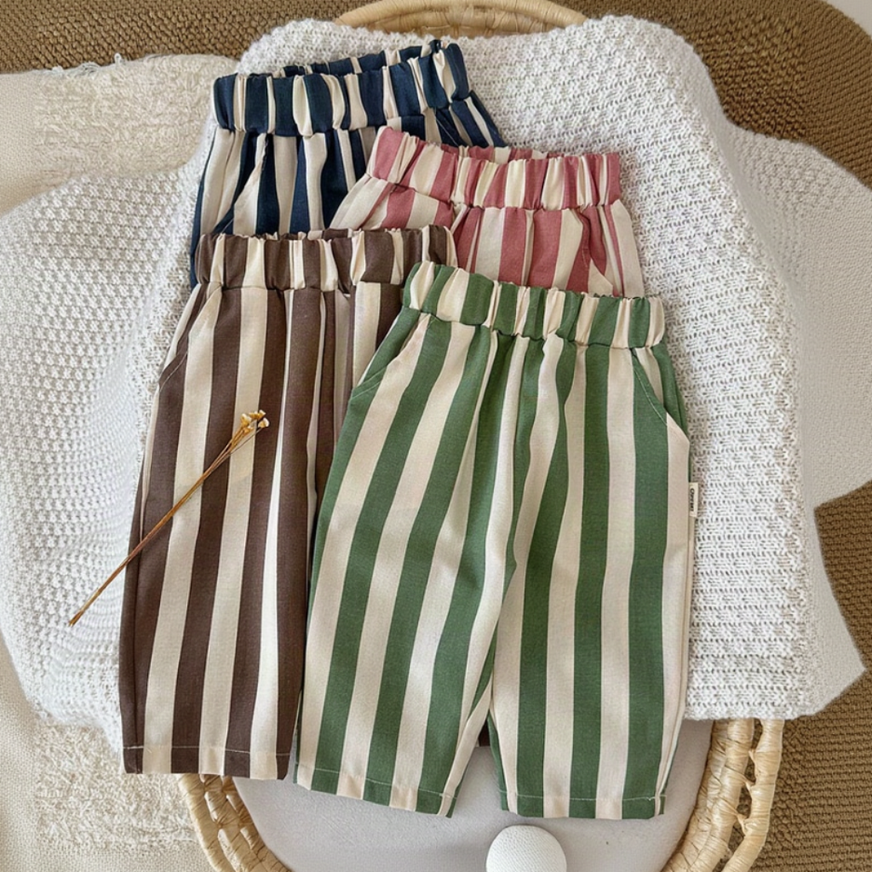 SoftStripe – Zacht & Comfortabel – Baby Broek met Gestreept Design