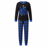 CozyChristmas – Feestelijk & Comfortabel – Familie Kerstpyjama met Blauwe Ruitjesbroek