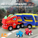 DinoDrive – Creatief & Avontuurlijk – 5-in-1 Vrachtwagen Speelset