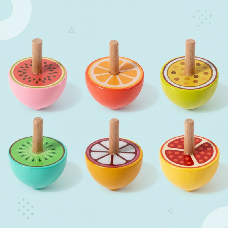 ColorSpin – Houten & Speels – Houten Fidget Tol