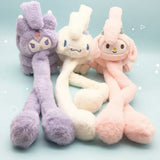 CozyEars – Zacht & Winddicht – Plush Oorwarmers met Beweegbare Oren