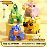 TinyExcavators – Uniek & Functioneel – Graafmachine Waterfles met Rietje