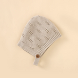 MiniCozy – Zacht & Comfortabel – Gebreide Baby Tuinbroek met Mutsje