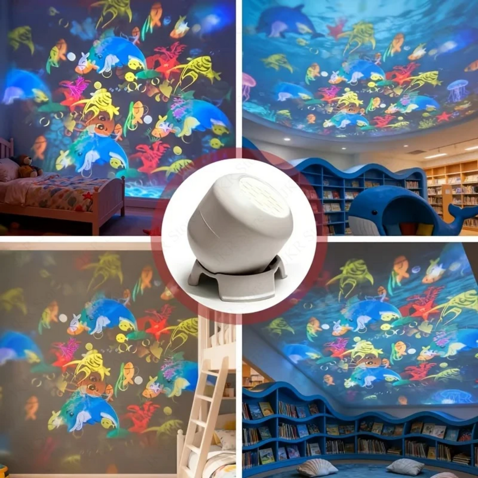 SeaDream – Speels & Leerzaam – 360° Roterend LED Nachtlampje
