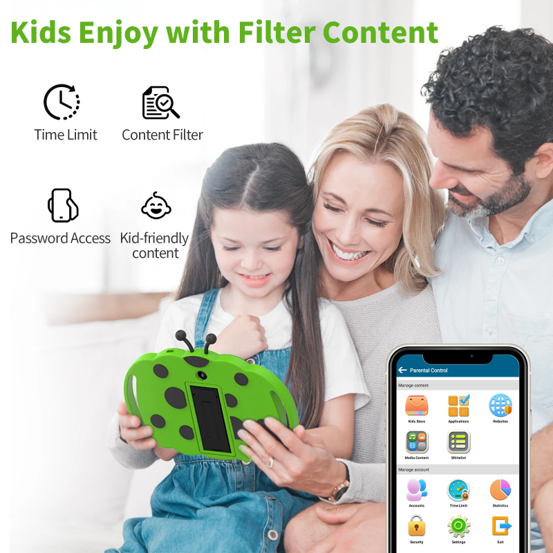 PlayPad – Leerzaam & Leuk – Kinder Tablet met Schokbestendige Hoes