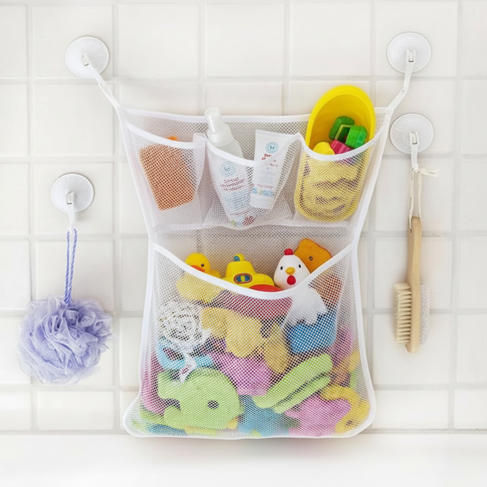 TubyTidy – Schimmelvrij & Ruim – Bad Opbergnet voor Badspeelgoed