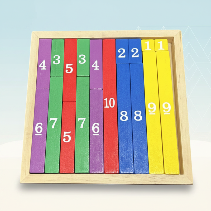 TinyMath – Leerzaam & Educatief – Houten Cijfer Reken Bord