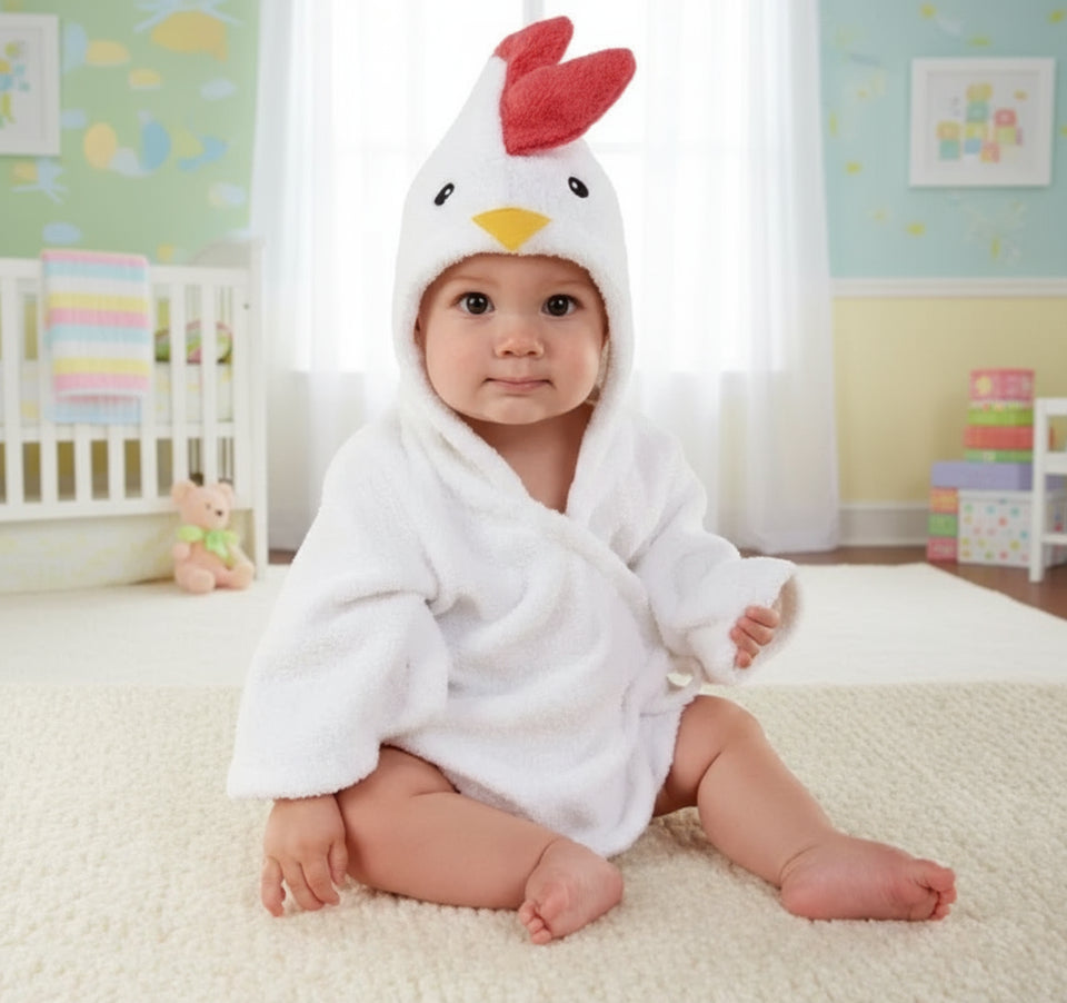 CozyNest – Zacht & Absorberend – Badjas met Dierendesign