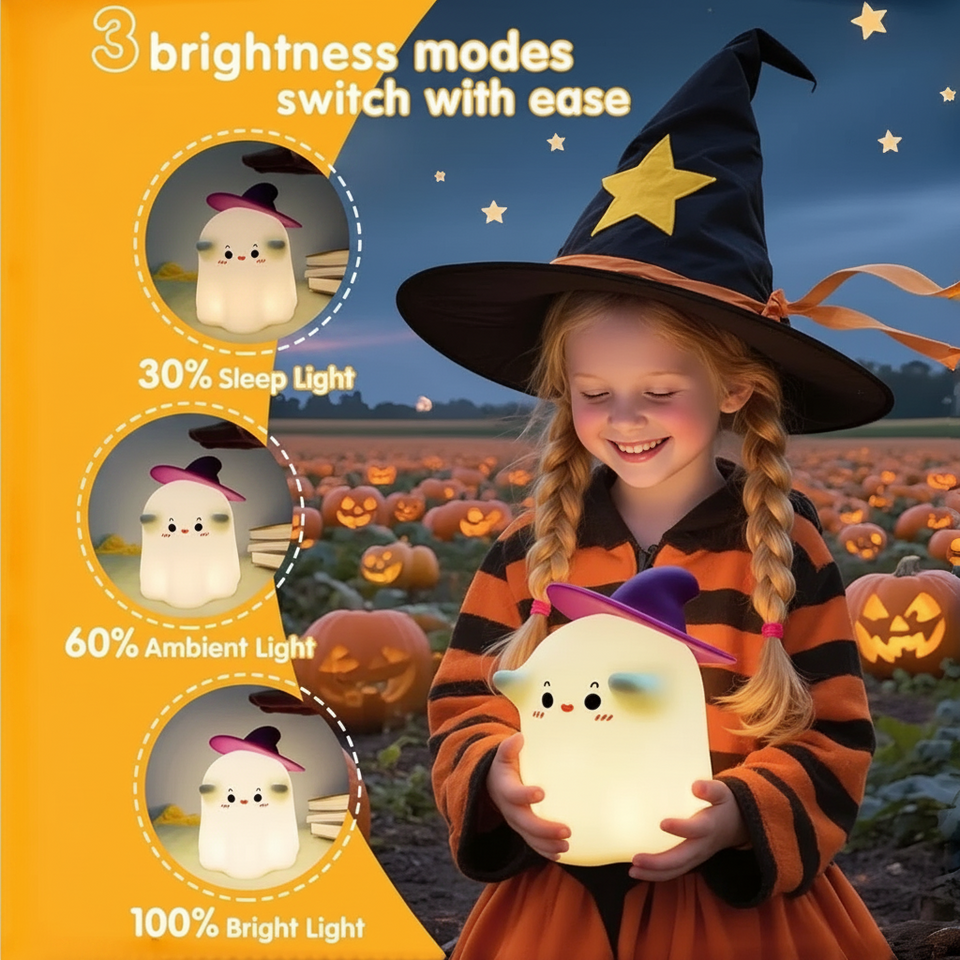 SpookyLamp – Schattig & Sfeervol – Halloween Nachtlampje