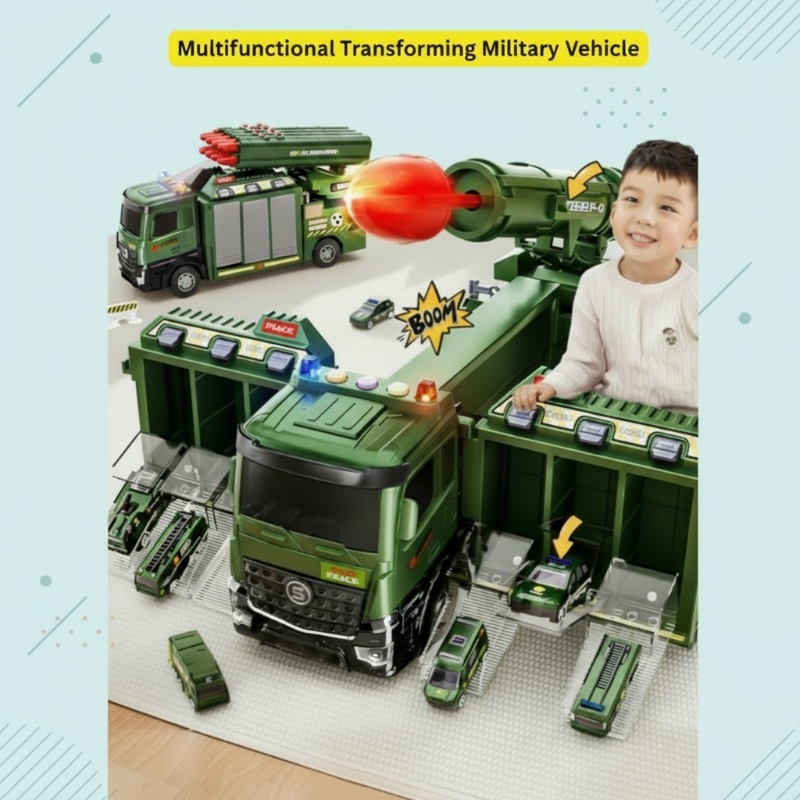 MegaTank – Stoer & Innovatief – Militaire Vrachtwagen