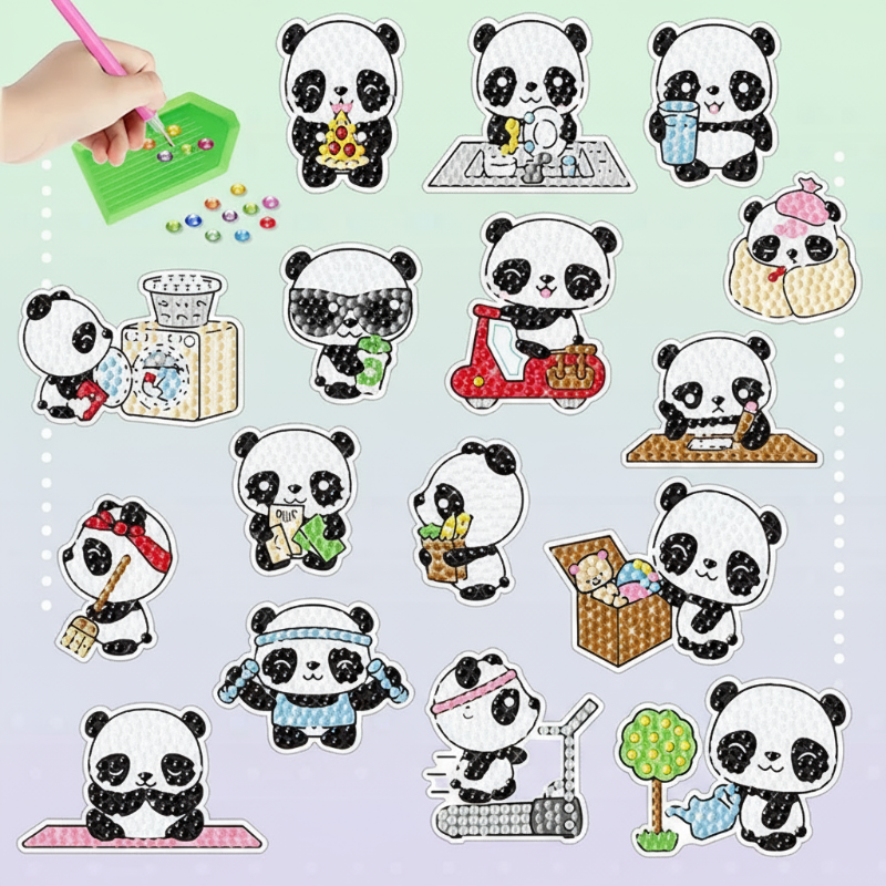 GemArt – Schattig & Glanzend – Diamant Painting Stickers