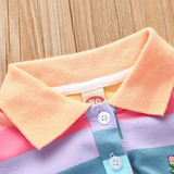 RainbowBabe – Fris & Kleurig – Kinder Polo Jurk