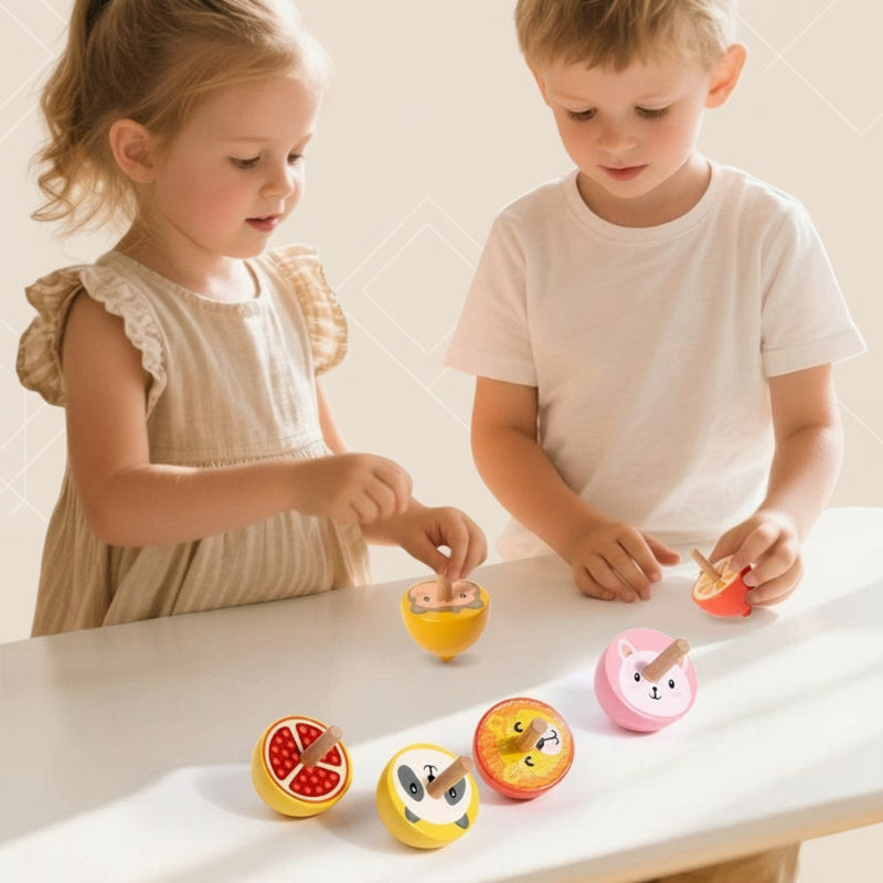 ColorSpin – Houten & Speels – Houten Fidget Tol