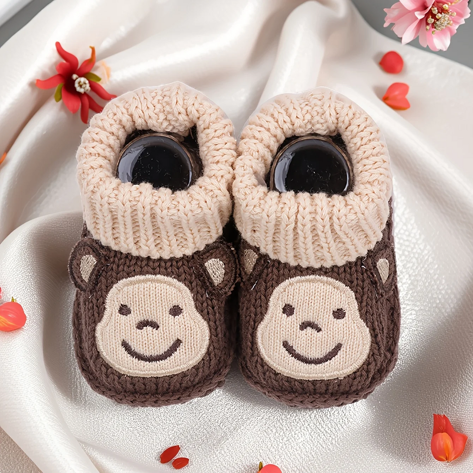 Mini Fashion – Gebreide Baby Sloffen (3-6 maanden)