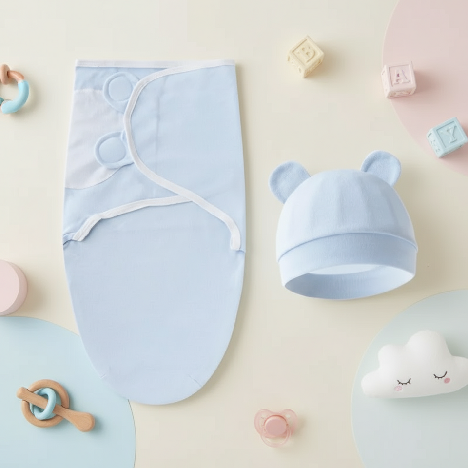 SnuggleBear – Zachte & Warme – Baby Wikkel Deken