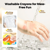 TinyArt – Educatief & Veilig – Wateroplosbare Wasbare Stiften Set
