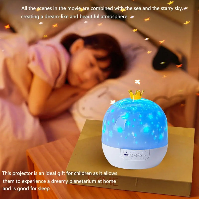 CosmoGlow – Dromerig & Creatief – Galaxy Projector Nachtlamp met 360° Rotatie