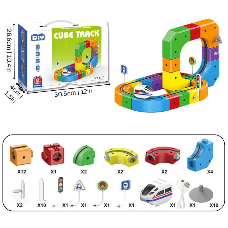 DIY Cube Track – Creatief & Actief – Creatieve DIY Treinbaan