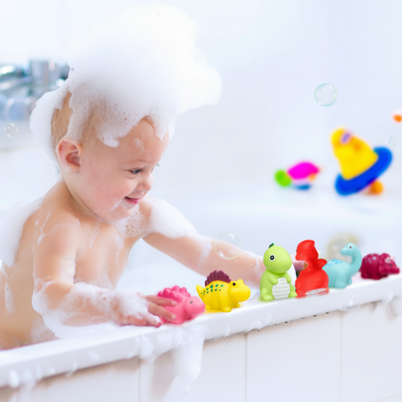 AquaGlow – Veilig & Educatief – Lichtgevend Bad Speelgoed Set