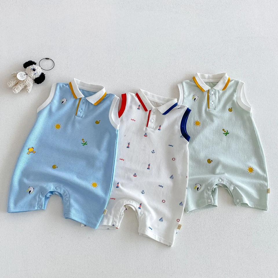 SunnyBaby – Comfortabel & schattig – Polo-romper voor baby’s
