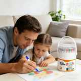 TinyArt – Educatief & Veilig – Wateroplosbare Wasbare Stiften Set