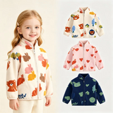 CozyFleece – Zacht & Speels – Warme Kinderjas met Cartoonprint