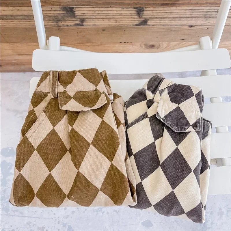 RetroBloom – Comfortabel & Speels – Kinderbroek met Argylepatroon