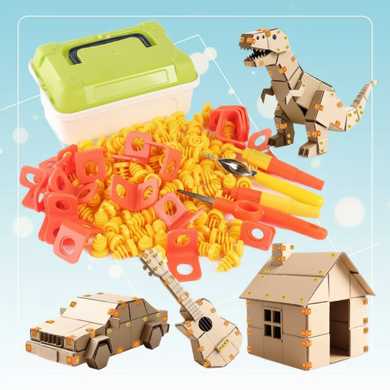 ToolMaster – Ultieme gereedschapsset voor kartonnen bouwers – Kindergereedschapsset