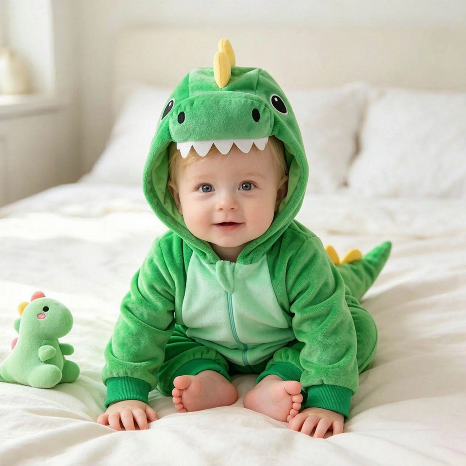 RoarBuddy – Schattig & Speels – Baby Dinosaurus Onesie met Capuchon